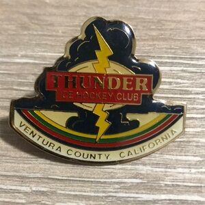 Vintage Thunder Hockey Club Enamel Pin